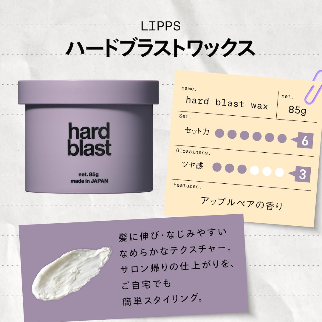 LIPPS Hard Blast Hair Wax 85g : Amazon.sg: Beauty